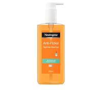 Neutrogena Limpiador diario antiespinillas (200 ml), cuidado facial aclarante para una piel limpia, gel limpiador facial sin aceites con ácido salicílico para el acné leve, también para piel sensible
