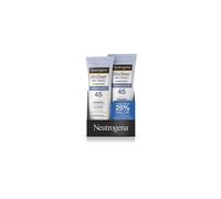 Neutrogena Locin protectora solar ultra transparente de tacto seco, resistente al agua y no grasa, con amplio espectro SPF 45, compatible con TS