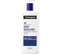 Neutrogena Loción Corporal Hidratación Profunda Fórmula Noruega para piel seca (400 ml), crema hidratante corporal con tecnología Pro-Ceramida y Glicerina