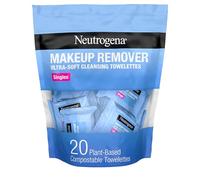 Neutrogena Makeup Remover Cleansing Towelette Singles, Daily Face Wipes To Remove Dirt, Oil, Makeup & Waterproof Mascara, Individually Wrapped, 20 Count