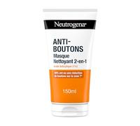 Neutrogena Mascarilla limpiadora 2 en 1 (tubo de 150 ml) - Limpiador facial con ácido salicílico (1%)