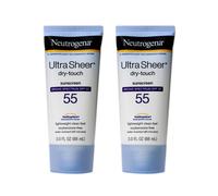 Neutrogena Ultra Sheer Dry-touch agua resistente a la locin solar y sin grasa con amplio espectro SPF 55 3 fl. Oz (paquete de 2)