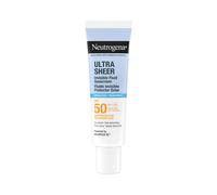 Neutrogena Ultra Sheer Solar Fluido Invisible Hidratante SPF50 (50 ml), protector solar facial 50 de amplio espectro, crema hidratante facial ligera e hipoalergénica, crema de sol resistente al agua