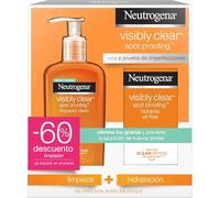 Neutrogena Visibly Clear Spot Controlling, rutina de cuidado facial con ácido salicílico, contiene un gel limpiador facial (1x200 ml) y un hidratante facial (1x50 ml)