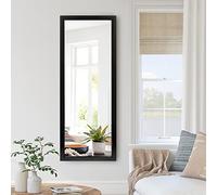 NeuType Espejo de Pared Rectangular de 43 x 16 Pulgadas, Espejo Colgante de Pared para Colgar o apoyar contra la Pared, Ideal para Dormitorio, Sala de Estar, vestidor, Marco de poliestireno, Color