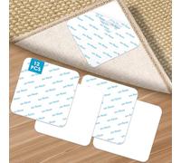 NEUTYPECHIC 12 Piezas Pinzas para Alfombras, 10 * 10 cm Antideslizante Alfombra Antideslizante Suelo, Lavable y Reutilizable, Alfombra PU Impermeable, Fuerte Adsorción, sin Deformación (12)
