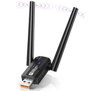 NEUTYPECHIC USB para PC 900 Mbps, Tarjeta WiFi Antena Dual, WiFi USB para PC con Modo de Cifrado, Antena WiFi Adecuado para Computadoras, Tabletas, Teclados, Ratones