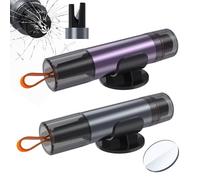 NEUTYPECHIC 2 Piezas Rompe Cristales y Cinturones, 2 en 1 Corta Cinturones Rompe Cristales, Martillo Seguridad Coche y Cortador Cinturón Seguridad, para Coches, Autobuses y Otros Vehículos