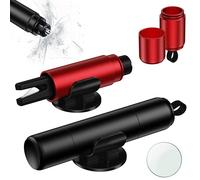 NEUTYPECHIC 2 Piezas Rompe Cristales y Cinturones, 2 en 1 Corta Cinturones Rompe Cristales, Martillo Seguridad Coche y Cortador Cinturón Seguridad, para Coches, Autobuses y Otros Vehículos