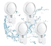 NEUTYPECHIC 4PCS Gancho Ventosa Fuerte, Colgador Toalla Baño sin Taladrar Carga Máxima 5KG, Impermeable y ReutilizableToallero Ventosa Para Baños, Duchas, Cocinas, Pared y Ventanas de Cristal