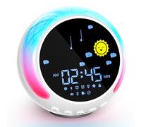 NEUTYPECHIC Entrenador del Sueño para Niños con 11 Luces Nocturnas, Bluetooth Despertador Infantil Niño Reloj Digital para Niños y Niñas, Despertador Digital con Luz para Niños con Luces