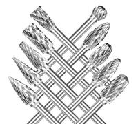 NEUTYPECHIC Fresas giratorias de carburo para talla en madera, pulido metales, grabado, 10 piezas