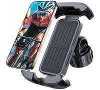 NEUTYPECHIC Soporte Movil Moto, Universal Soporte Movil Bicicleta 360° Rotación, Soporte Móvil Moto Antivibración Impermeable, Adecuado para Patinete Electrico, Scooters, Montaña, 4.7-6.8” Smartphone