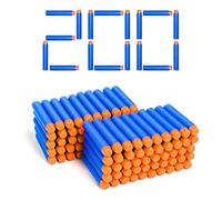 Neuytiky 200 Piezas 7.2cm Relleno Foam Darts Bullet,Munición de Espuma de Juguete,Paquete de Recarga de Balas,Dardos con Espuma de Recarga,para Nerf N-Strike Elite Series