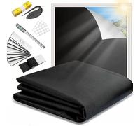 Neuytiky Estor Oscurecedor Ventana 300x145cm Tela Oscurecedora Termica Persianas sin Taladrar Anti-UV Cortable para Ventana Techo Dormitorio Cocina