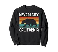 Nevada City California Retro Bear Vintage Historic Sierra Sudadera