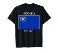 Nevada Flag 36th US State 1864 Nevada Native Camiseta