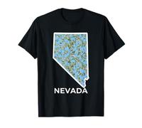 Nevada Forget Me Not Flower Floral State Camiseta