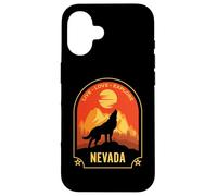 Nevada Live Love Explore - Diseño de Lobo Aullando Carcasa para iPhone 16