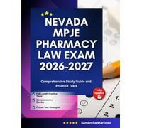 Nevada MPJE Pharmacy Law Exam 2026-2027: Comprehensive Study Guide and Practice Tests