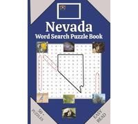 Nevada Word Search: Word Search with easy print about the state of Nevada, 6 x 9 size, 110 pages, 50 plus puzzles, gift for vacations, holidays and relaxing