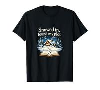 Nevado En Encontré Mi Parcela Amante De Los Libros Acogedor Camiseta