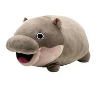 Nevalerra Animal de peluche de hipopótamo - Plush Plush Plush Pérgola | Juguete para el dormitorio del peluche de hipopótamo, almohada suave para el alma