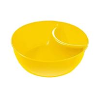 Nevalerra Bandeja para servir chip-and-dip, cuenco dividido para patatas fritas | Plato para servir cereales dividido antiempapado | Sirve cuencos de galletas con platos divididos, plato de salsa