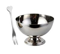 Nevalerra Boles De Acero Inoxidable Para Helado Pequeños,Vajilla De Ensaladas - Para Bocadillos Del Hogar - para Batidos Meriendas Tarta de Frutas Restaurante Fiestas Picnic Cumpleaños Verano Cine