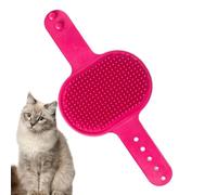 Nevalerra Cepillo de cuidado personal para gatos - Cepillo de esquina montado en la pared, estructura de cerdas de silicona suave, diseño de bandeja de hierba gatera | Masaje relajante para gatos y