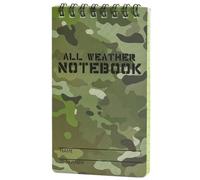 Nevalerra Cuaderno impermeable - Diario compacto encuadernado de 3 x 5 pulgadas, libro de escritura de tapa dura resistente, páginas resistentes a desgarros, notas de campo seguras para senderismo