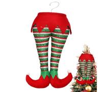 Nevalerra Decoraciones de encaje de árbol de Navidad, decoración de encaje de árbol de marfil, relleno de marfil con ganchos, decoraciones navideñas, hueso de Papá Noel para, árbol de Navidad