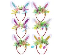 Nevalerra Diademas De Pascua Para Mujeres Y Niñas, Diadema De Feliz Pascua | Adornos De Diademas De Conejo De Pascua De Dibujos Animados - Herramienta De Decoración Ve