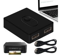 Nevalerra Interruptor de liberación de impresora, liberación de impresora USB, bidireccional con nuestro concentrador USB, 2 en 1 salida/1 en 2 salidas, interruptor de impresora Plug and Play para