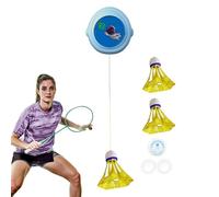 Nevalerra Juego de raquetas de bádminton, equipo de bala de muelles para exteriores, material ligero con mango ergonómico y construcción estable para una sensación de impacto precisa, juego completo