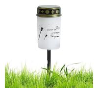 Nevalerra Lumi da Tumba - Lámpara LED de jardín, luz LED externa Memorial para jardín, cementerio, tumba, patio, casa y decoración para al aire libre