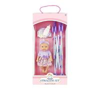 Nevalerra Plegable Doll Car - Light Children Doll , Marco Robusto, diseño Plegable, cinturón Seguro, manijas | Coche de muñecas para niñas, Juegos de rol, Viajes, jardín de Infantes,