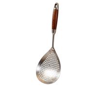 Nevalerra Skimmer Ladle, Long Handle Stainless Steel Anti-Scald, Cooking Strainer Spoons, for Camping Restaurant Kitchen Pasta Noodles Dumplings Wonton Hot Pot
