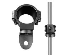 Nevalerra Soporte de bandera , soporte de montaje de látigo , Soporte para mástil de bandera con abrazadera de luz de látigo con rotación de 360°, de barra de luz para , accesorios de