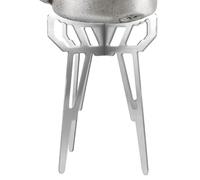 Nevalerra Soporte Para Estufa - Estante Plegable Para Parrilla Y Hornillo De Exterior - Accesorios De Cocina Desmontables En Acero Inoxidable Con Utensilios Y Bandejas Plegables Para Barbacoa Camping