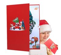 Nevalerra Tarjetas de Navidad emergentes, tarjetas de felicitación de Navidad 3D, tarjetas de Navidad emergentes creativas, tarjetas de felicitación de Navidad 3D, divertidas tarjetas de felicitación