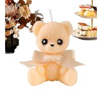 Nevalerra Vela en forma de oso - Estética natural perfumada decoración, vela decorativa hecha a mano | Acento de ambiente para ducha de niños, salas de estar, escritorios, mesas, estanterías