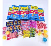 Nevalu - Mega Pack 100% Calidad: Jumpers y Golosinas. 70 Chuches + 7 Bolsas de Jumpers de 26g SIN GLUTEN Caja Regalo para Cumpleaños, Fiestas, Navidad, Halloween.