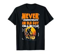 Never Apologize Cool Biker Vintage Sunset Bosque Ciclismo Camiseta