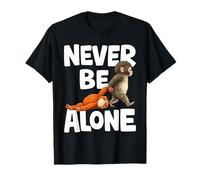 Never Be Alone Punch The Monkey Holding Macaco Peluche Camiseta