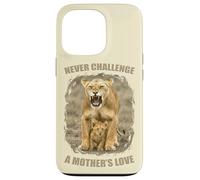 Never Challenge a Mother's Love - Leona con amor materno Carcasa para iPhone 13 Pro