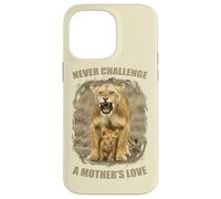 Never Challenge a Mother's Love - Leona con amor materno Carcasa para iPhone 14 Pro Max