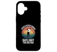 Never Enough Daylight Golf at Sunset Gráfico Carcasa para iPhone 16