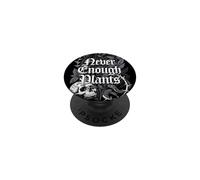 Never Enough Plants Jardinero Botánico Gótico Serpiente y Cráneo PopSockets PopGrip Adhesivo