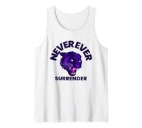 Never Ever Surrender (Fighter Statement y gráfico de Panther) Camiseta sin Mangas